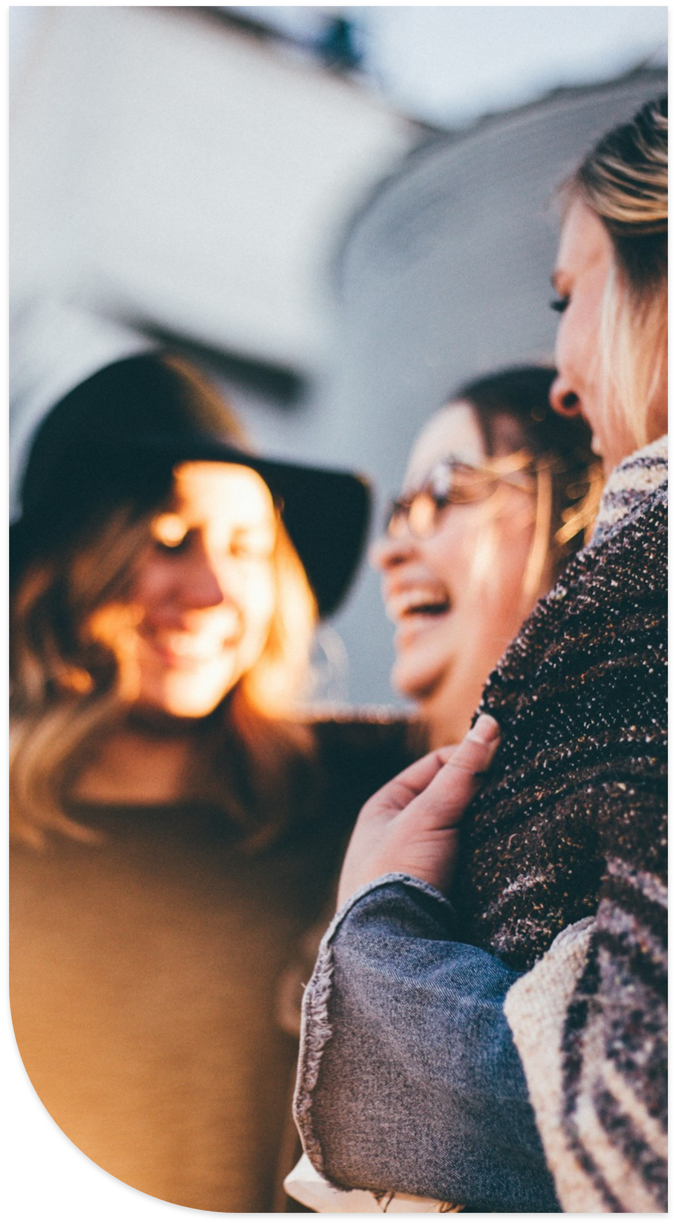 Volunteers enjoying community work together